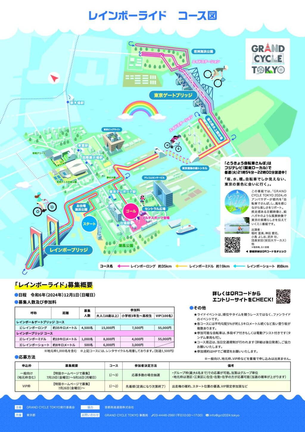 12/1（日）「GRAND CYCLE TOKYOレインボーライド（ロング35km）」